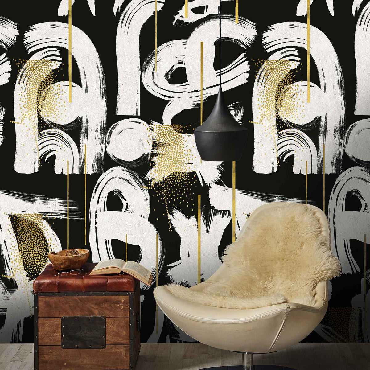 Gestural Abstraction Wallpaper by MINDTHEGAP