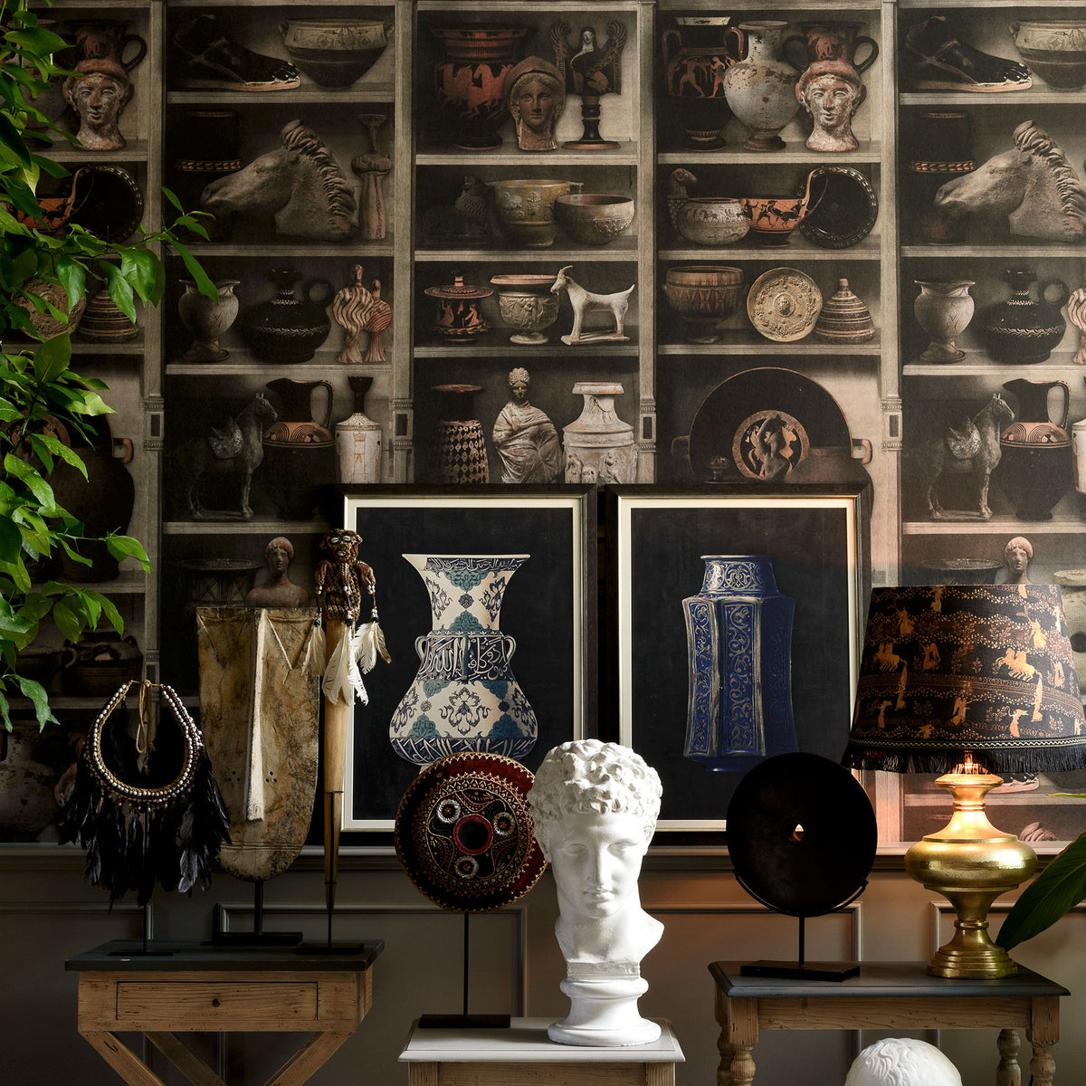 Greek Pottery Wallpaper by MINDTHEGAP