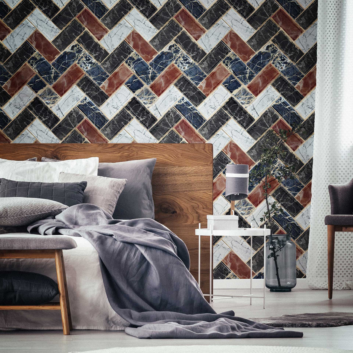 Herringbone Wallpaper by MINDTHEGAP