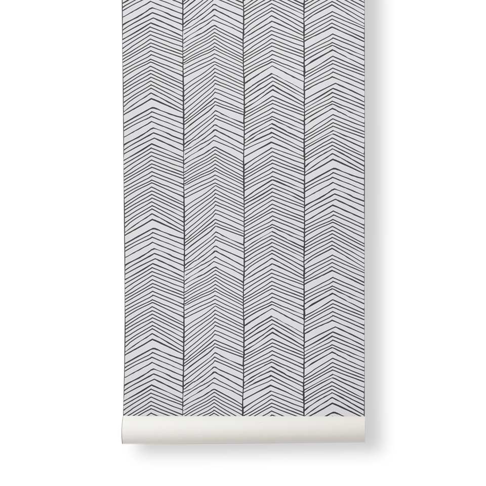 Herringbone Wallpaper by Ferm Living