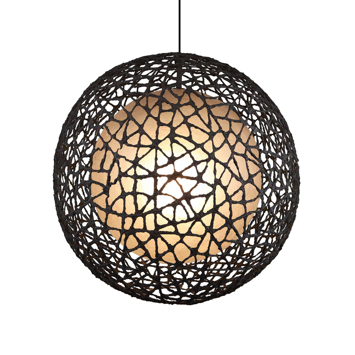 C-U C-Me Round Hanging Lamp Large by Kenneth Cobonpue