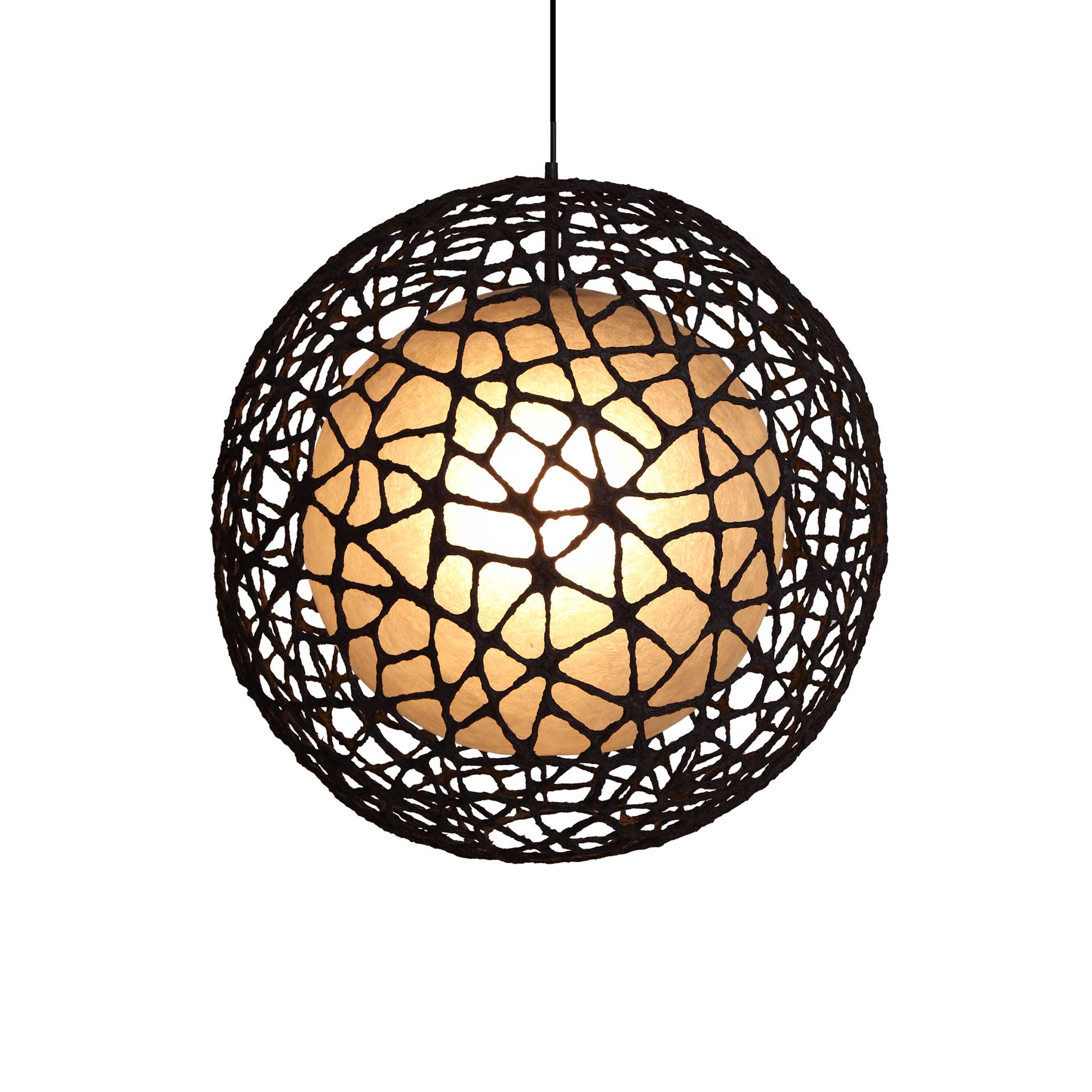 C-U C-Me Round Hanging Lamp Medium by Kenneth Cobonpue – Vertigo Home