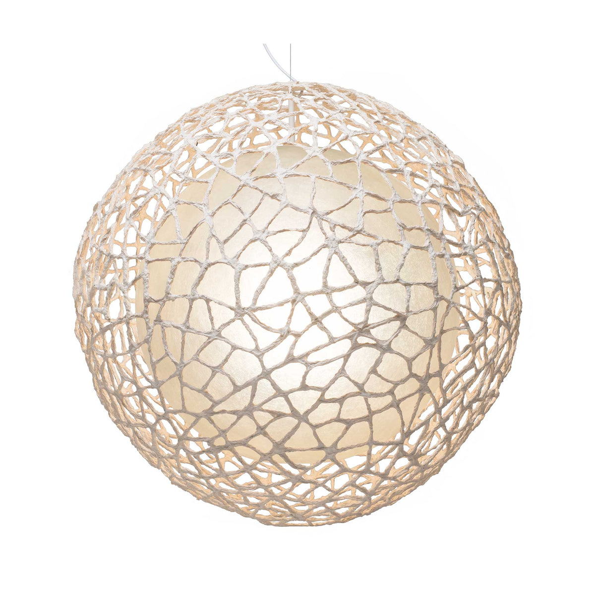 C-U C-Me Round Hanging Lamp Large by Kenneth Cobonpue