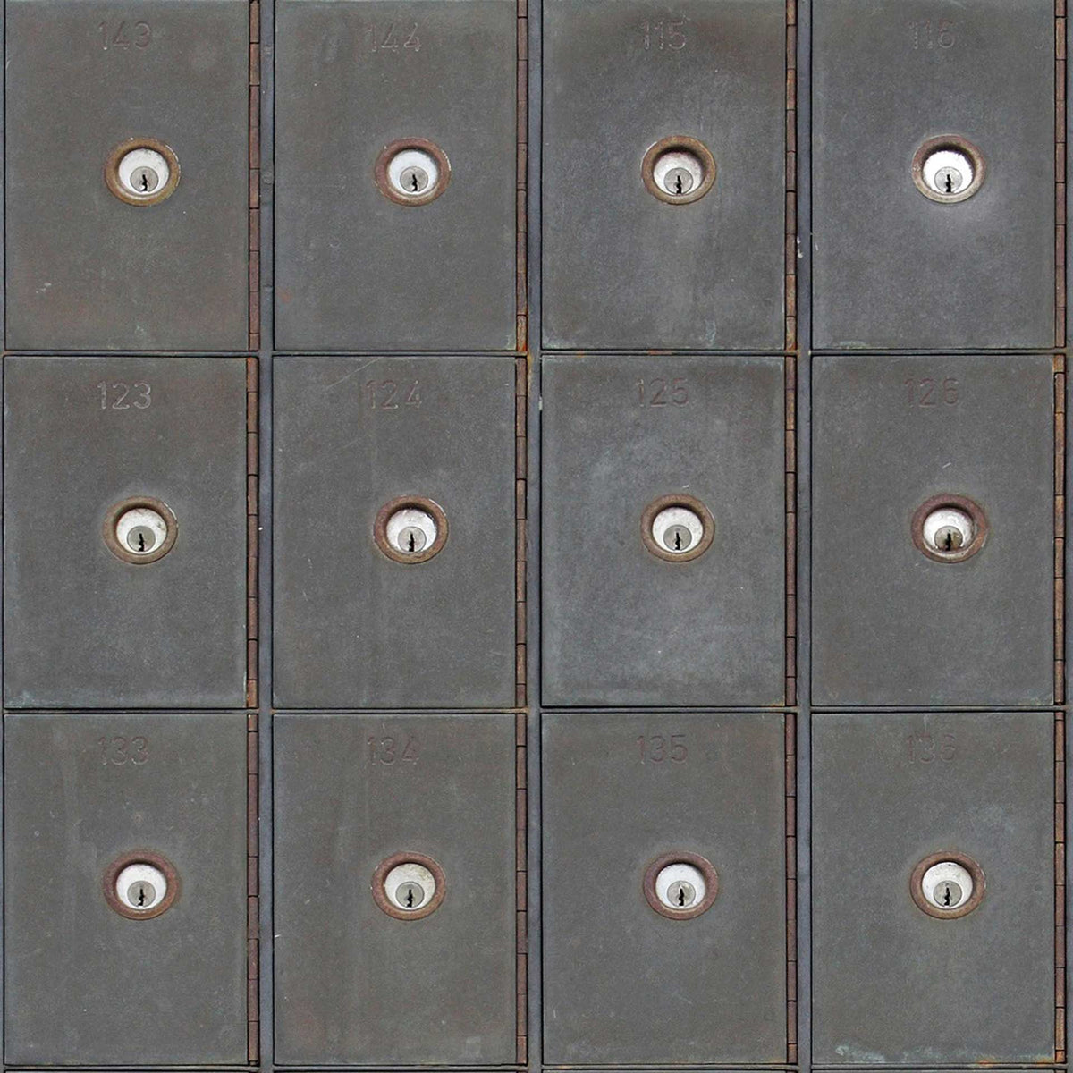 Industrial Metal Cabinets Wallpaper by MINDTHEGAP