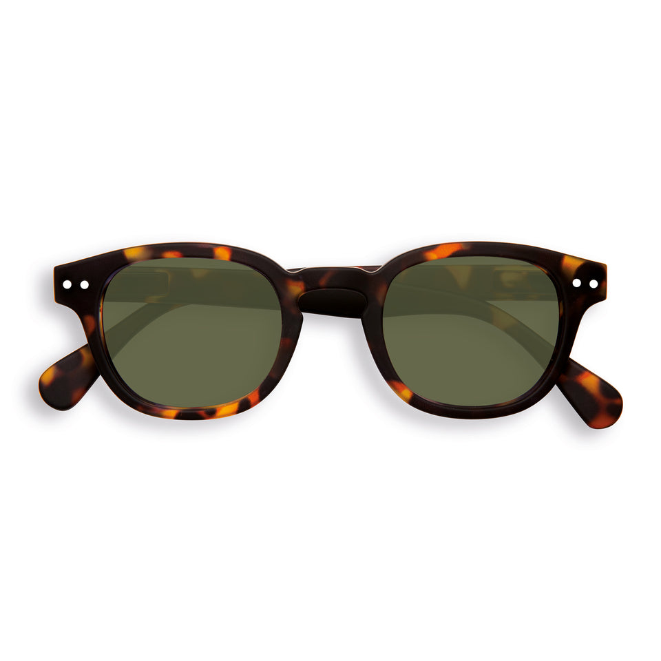 Tortoise Green Lenses #C Sunglasses by Izipizi