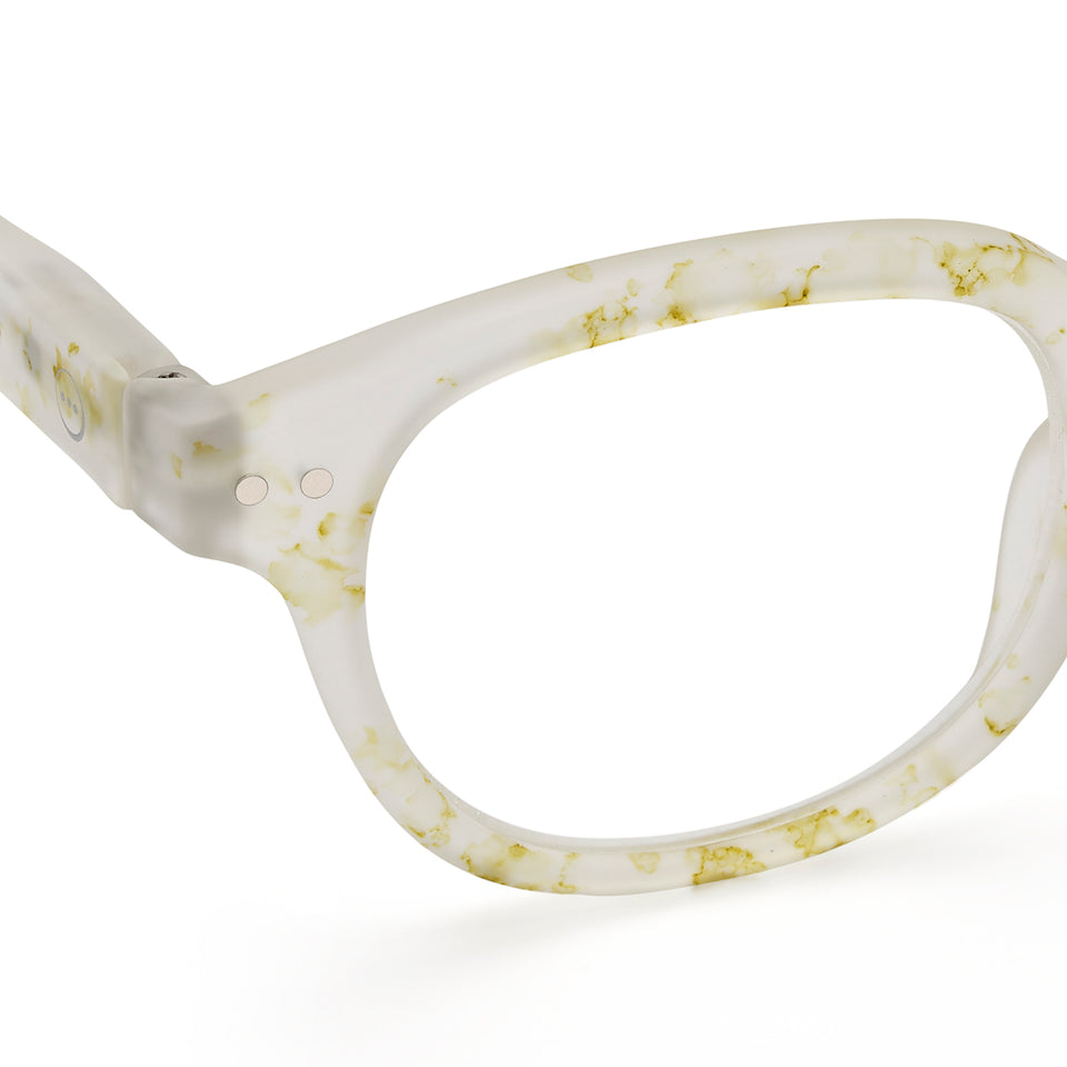 Oily White #C Reading Glasses by Izipizi - Essentia Limited Edition