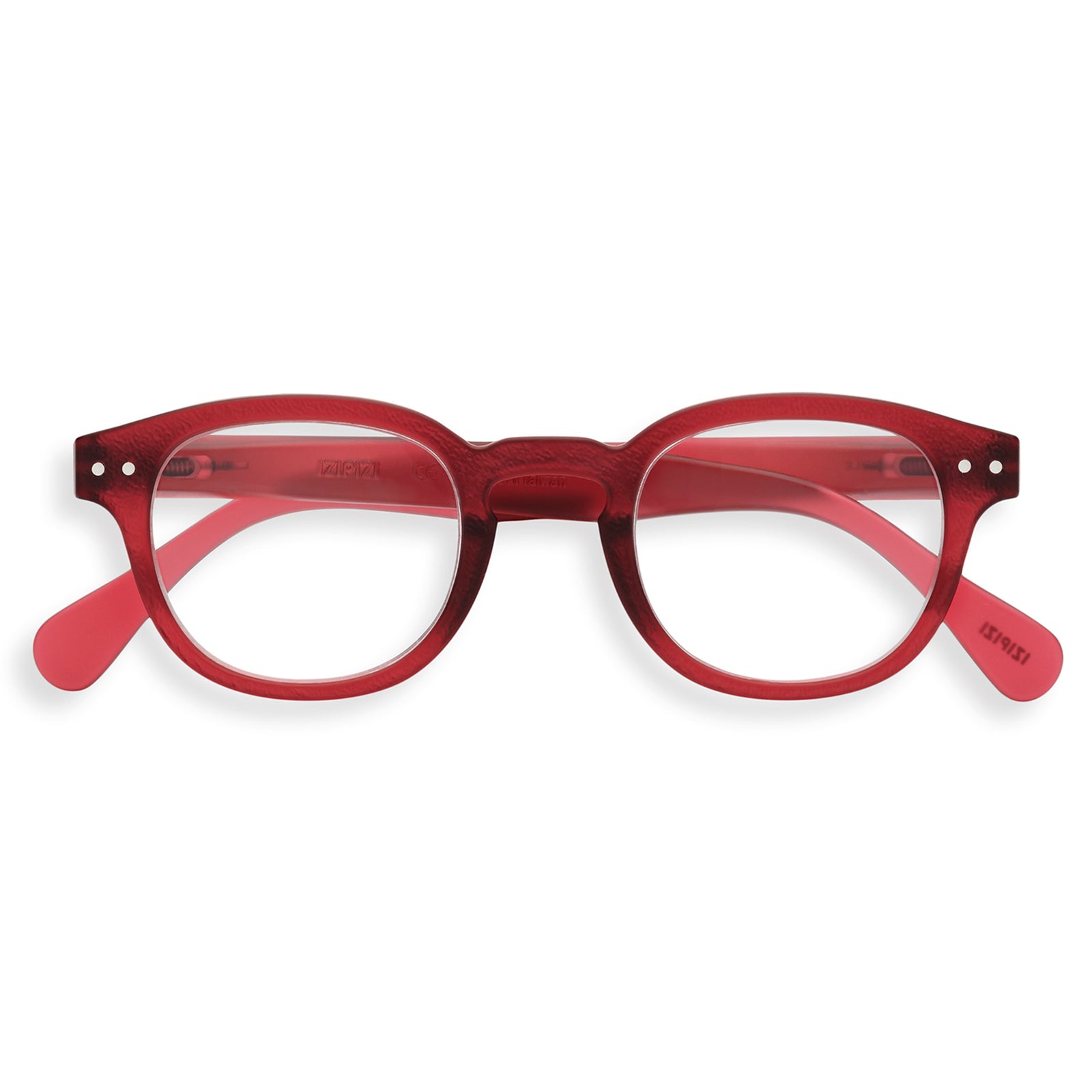 Rosy Red C Reading Glasses by Izipizi Essentia Limited Edition