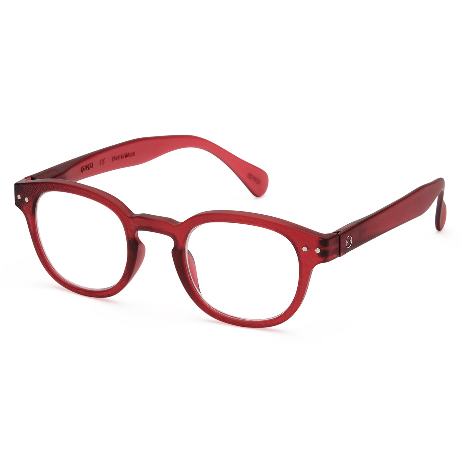 Rosy Red C Reading Glasses by Izipizi Essentia Limited Edition