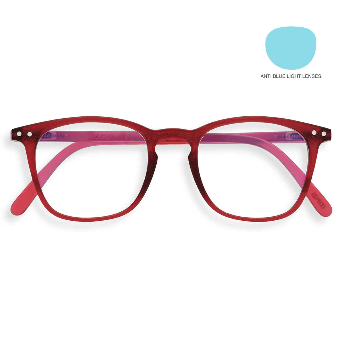 Rosy Red #E Screen Glasses by Izipizi - Essentia Limited Edition