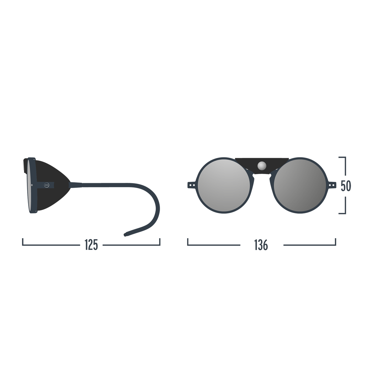 White #SUN Glacier Sunglasses by Izipizi