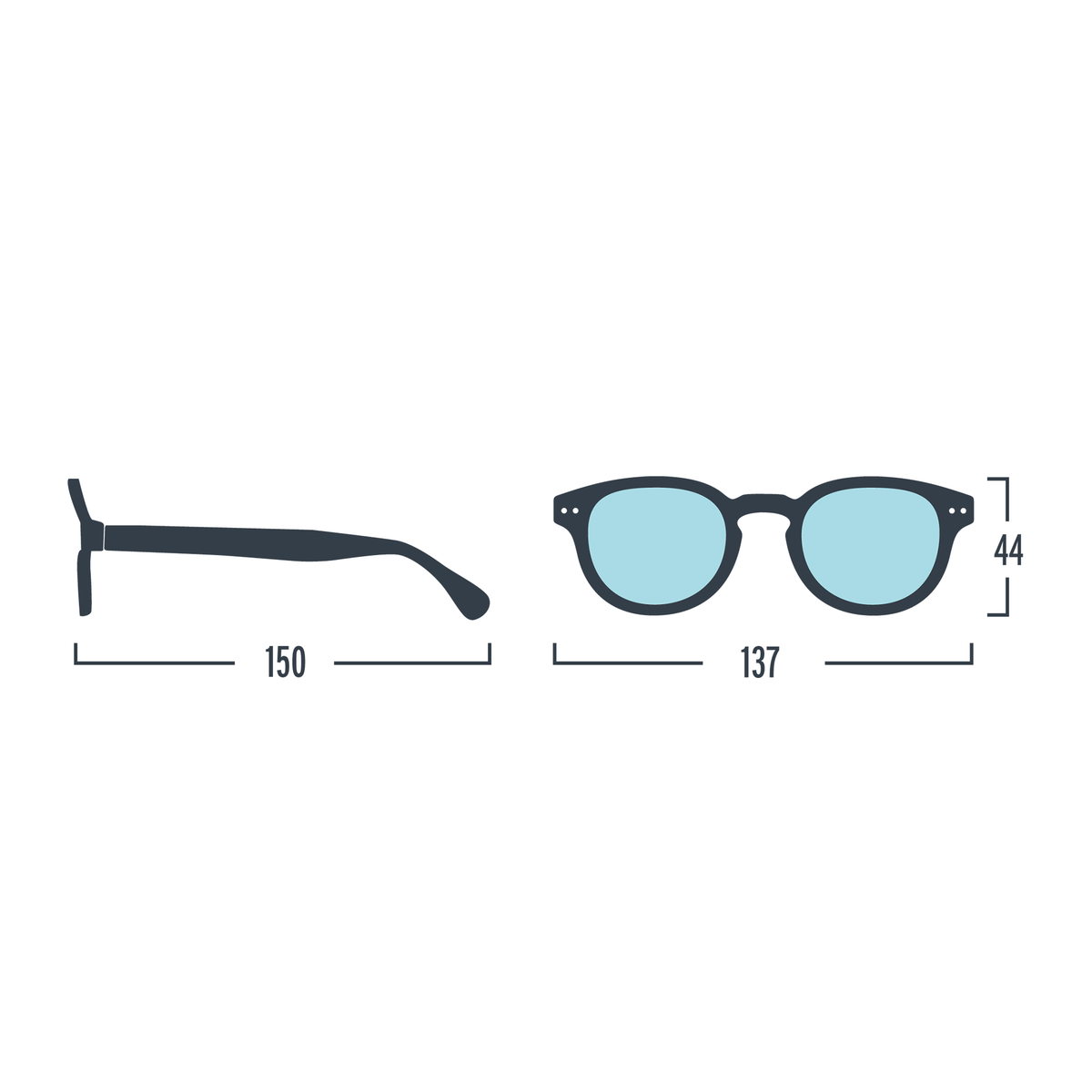 Fool's Gold #C Screen Glasses by Izipizi - Glazed Ice Limited Edition