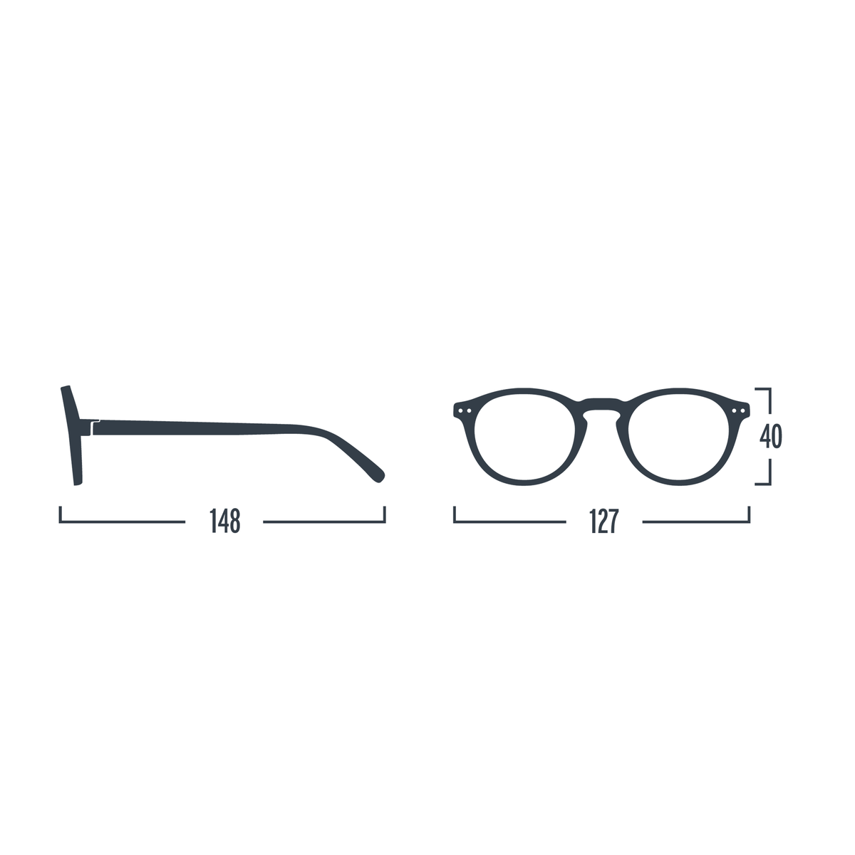 Black #A Reading Glasses by Izipizi