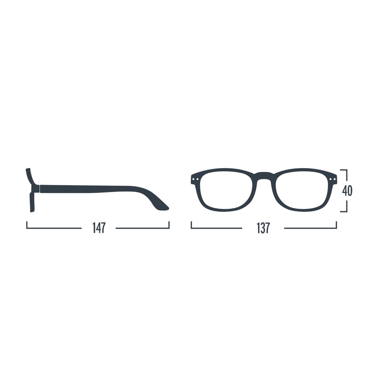 Black #B Reading Glasses by Izipizi - Vertigo Home