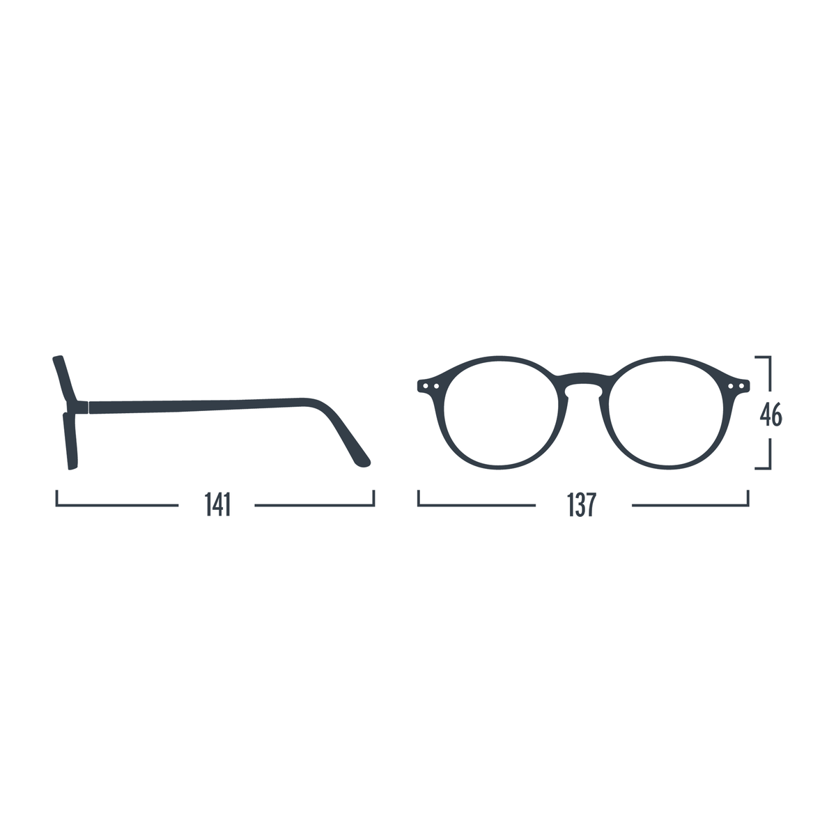 Navy Blue #D Reading Glasses by Izipizi - Vertigo Home