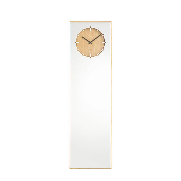 Natural Inverse Mirror Clock by Leff Amsterdam