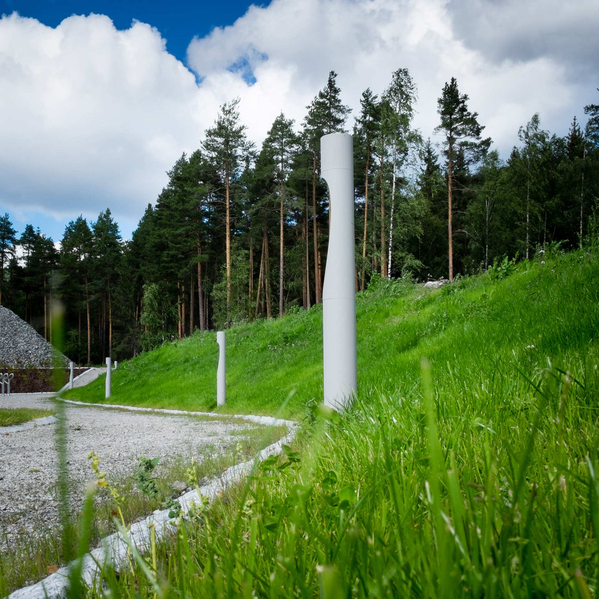 Flindt Garden Aluminum Bollard by Louis Poulsen