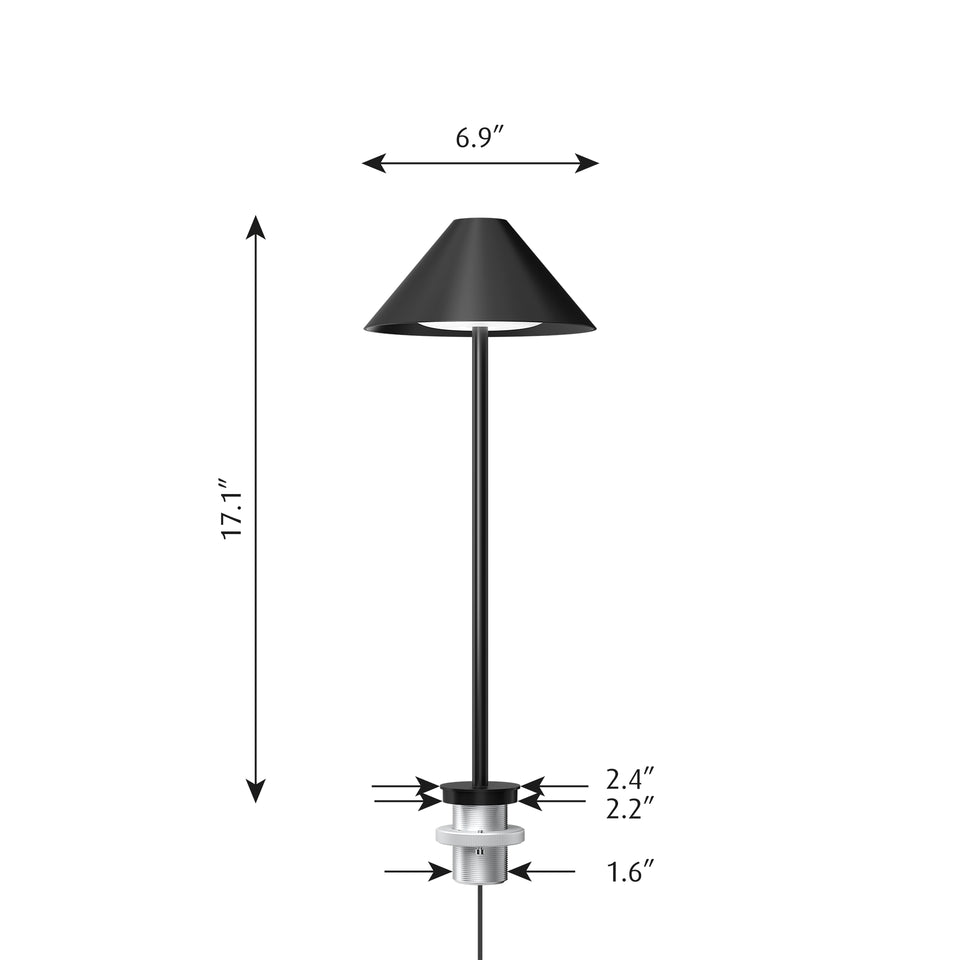 Louis Poulsen Keglen Table Lamp in Black