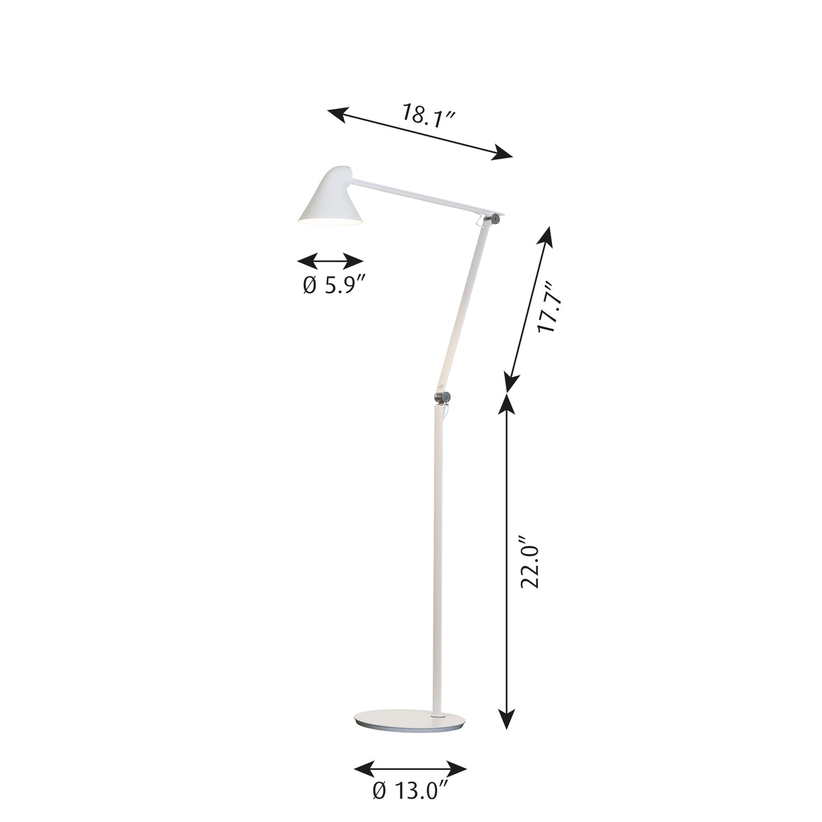 NJP Floor Lamp by Louis Poulsen