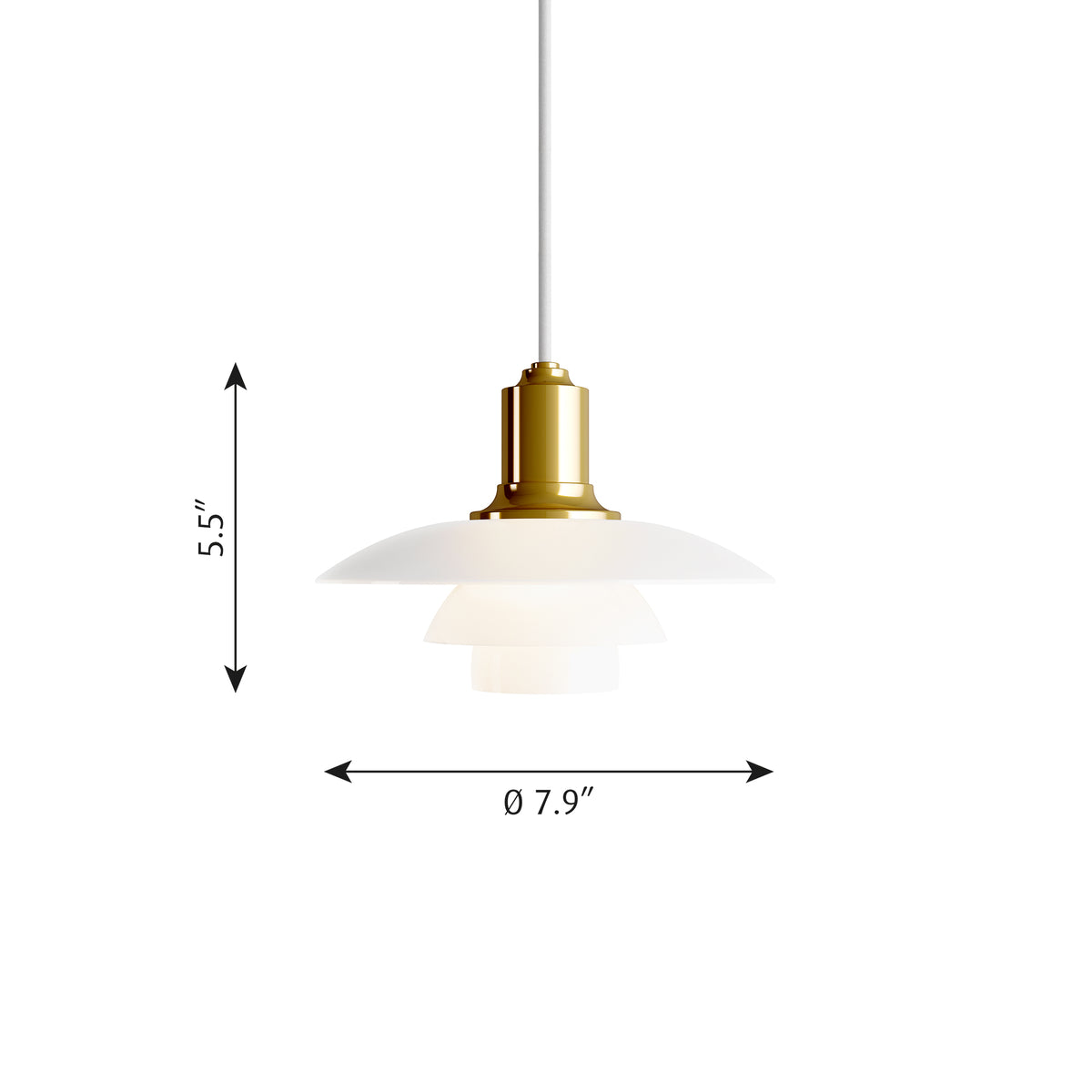 PH 2/1 Pendant by Louis Poulsen