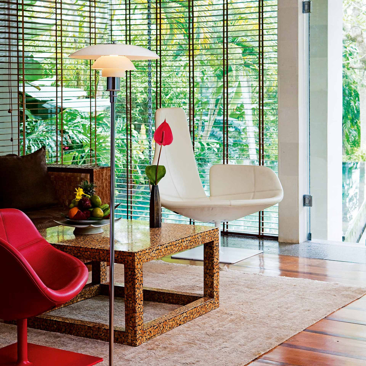 PH 4½-3½ Glass Floor Lamp by Louis Poulsen