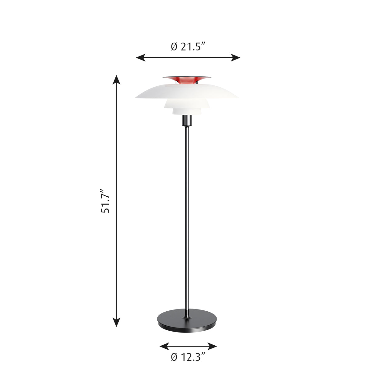 PH 80 Floor Lamp by Louis Poulsen