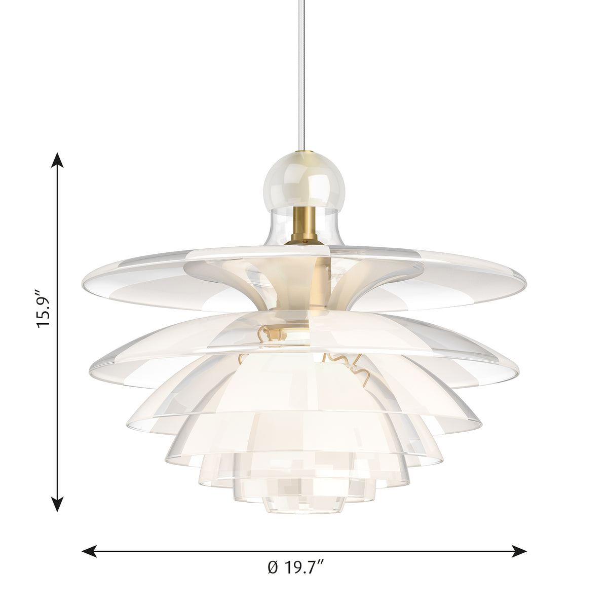 PH Septima Pendant by Louis Poulsen