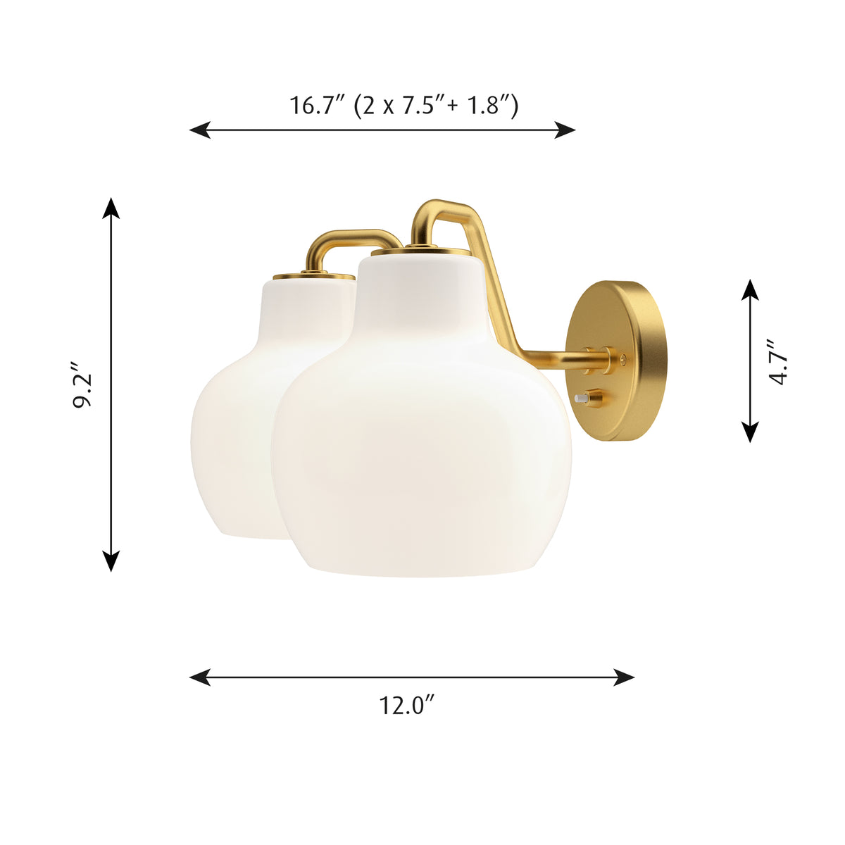 VL Ring Crown Wall Sconce by Louis Poulsen