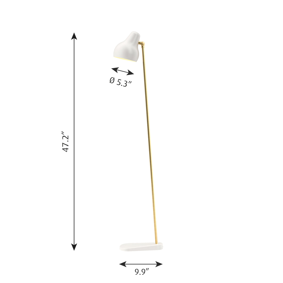 VL38 Floor Lamp by Louis Poulsen