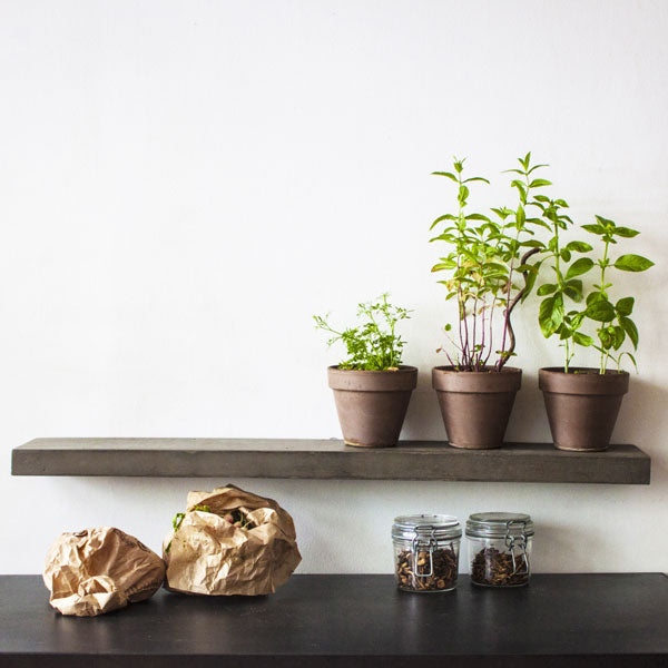 Sliced Concrete Shelf by Lyon Béton