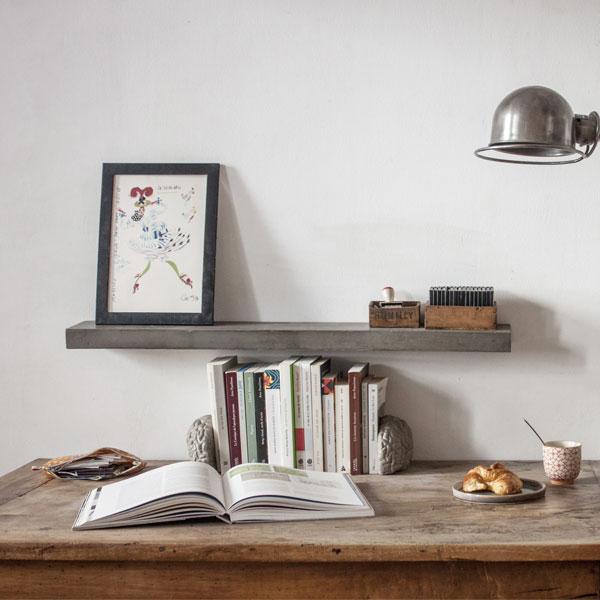 Sliced Concrete Shelf by Lyon Béton