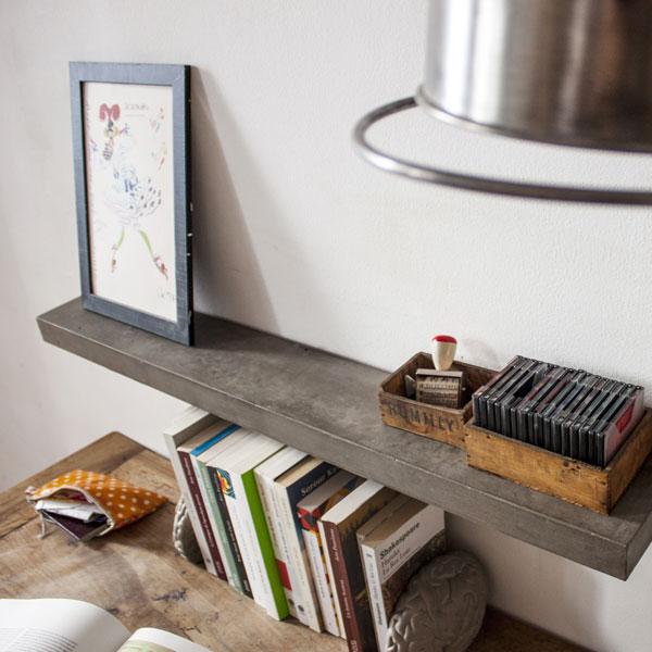 Sliced Concrete Shelf by Lyon Béton