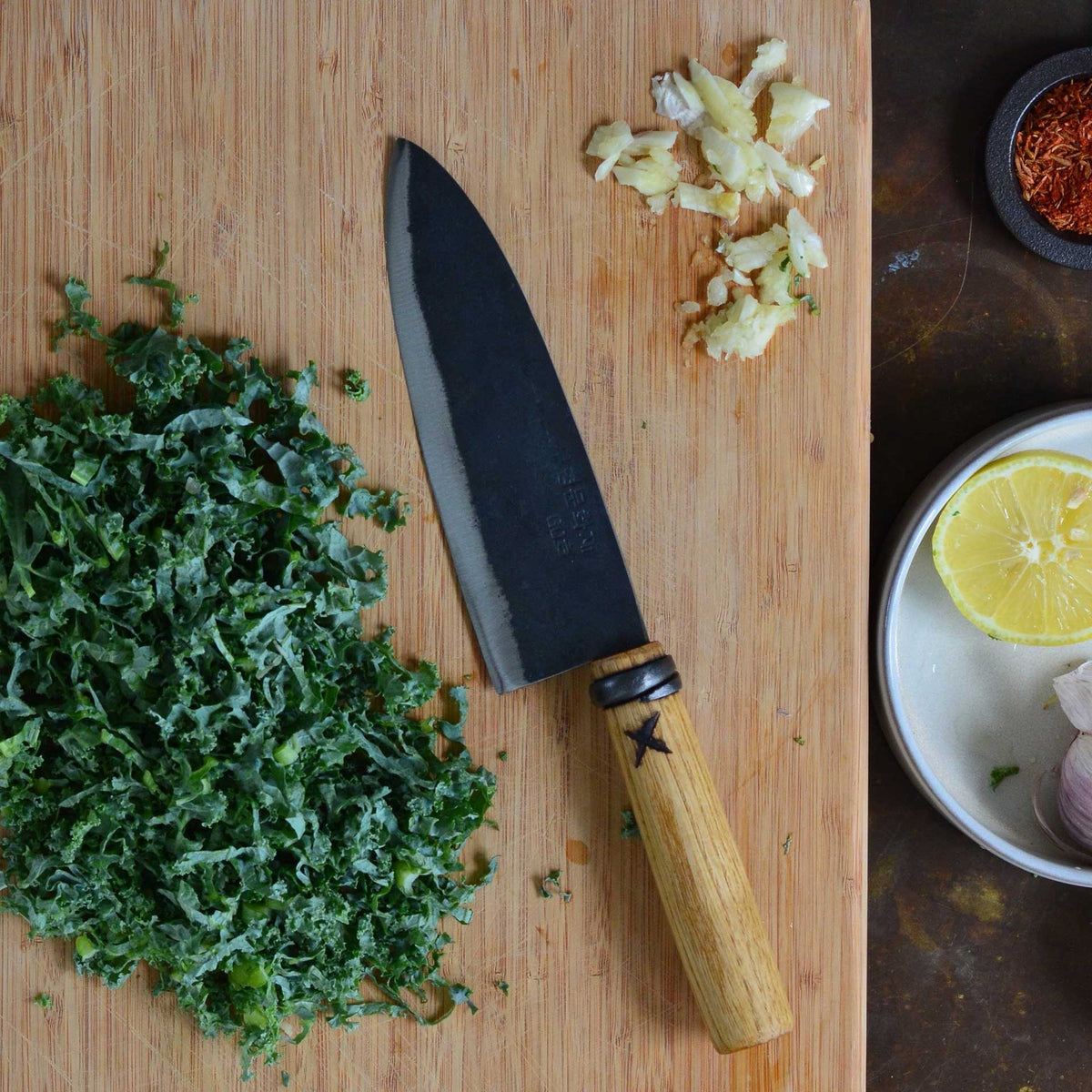 #62 Kitchen Knife, medium by Master Shin's Anvil