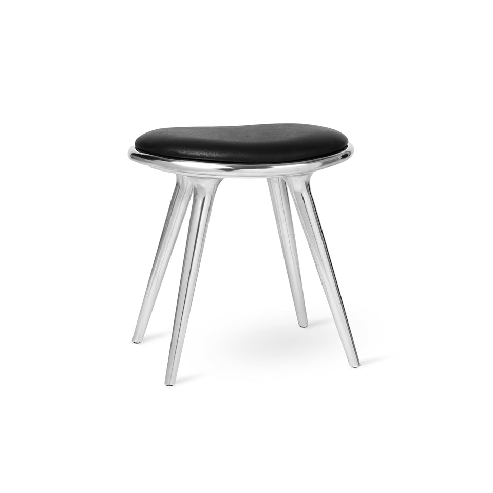Aluminum Low Stool by Space Copenhagen for Mater