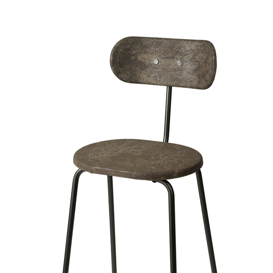 Earth Stool with Backrest by Eva Harlou for Mater