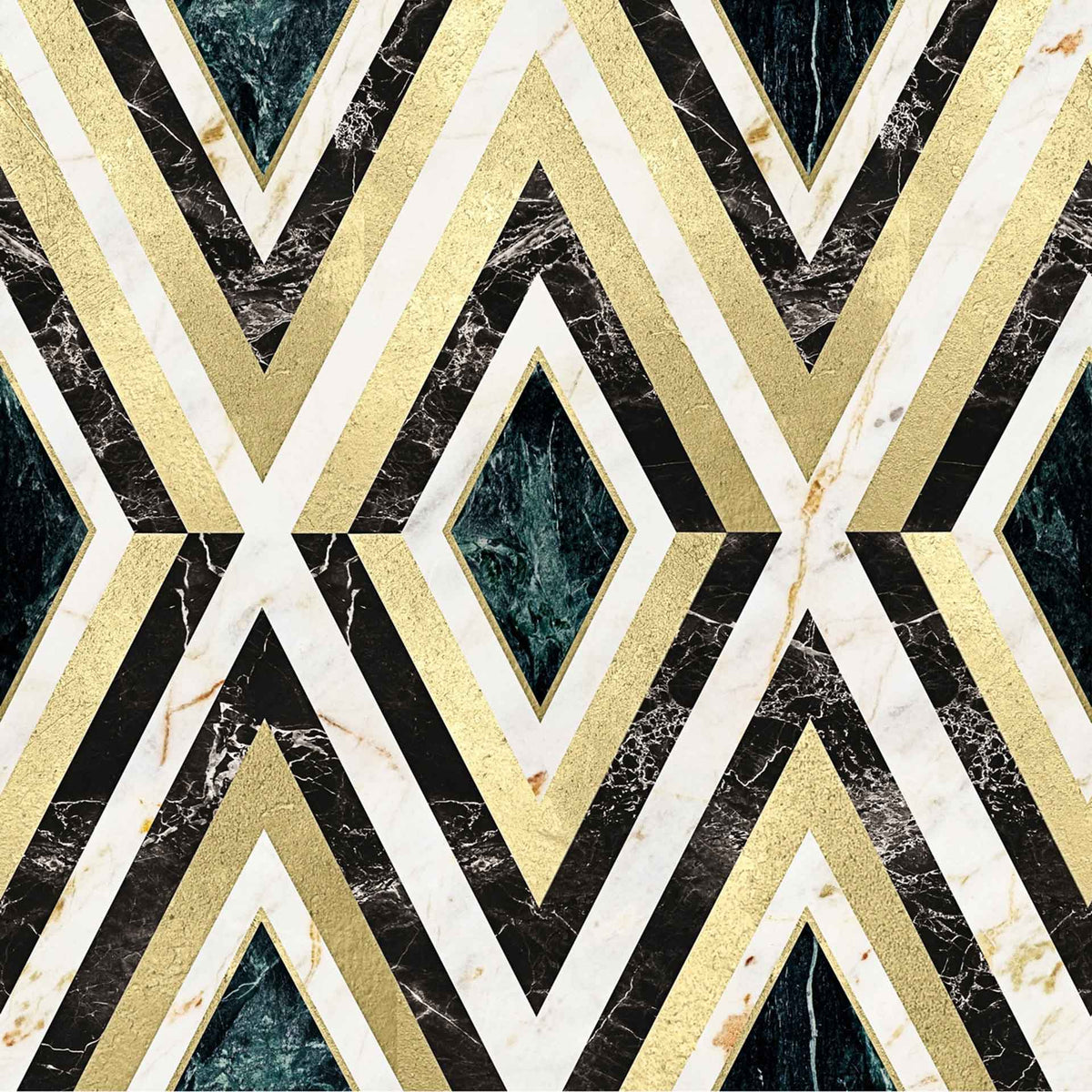 Diamonds Metallic Wallpaper by MINDTHEGAP