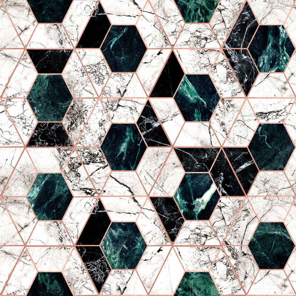 Hexa Metallic Wallpaper by MINDTHEGAP