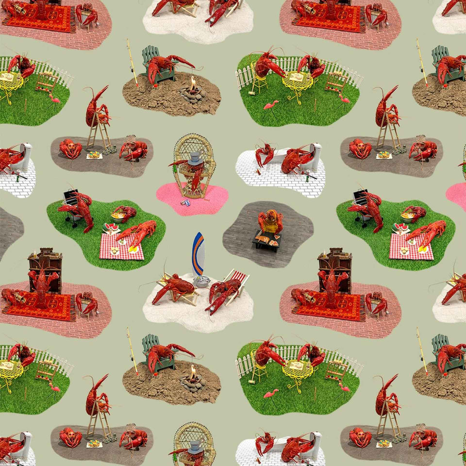 Mudbug Life Removable Wallpaper by Flavor Paper