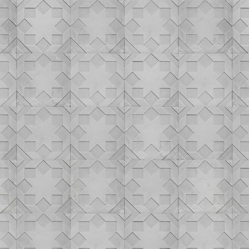 Star Moulded NDE-02 Monochrome Wallpaper by Nada Debs + NLXL