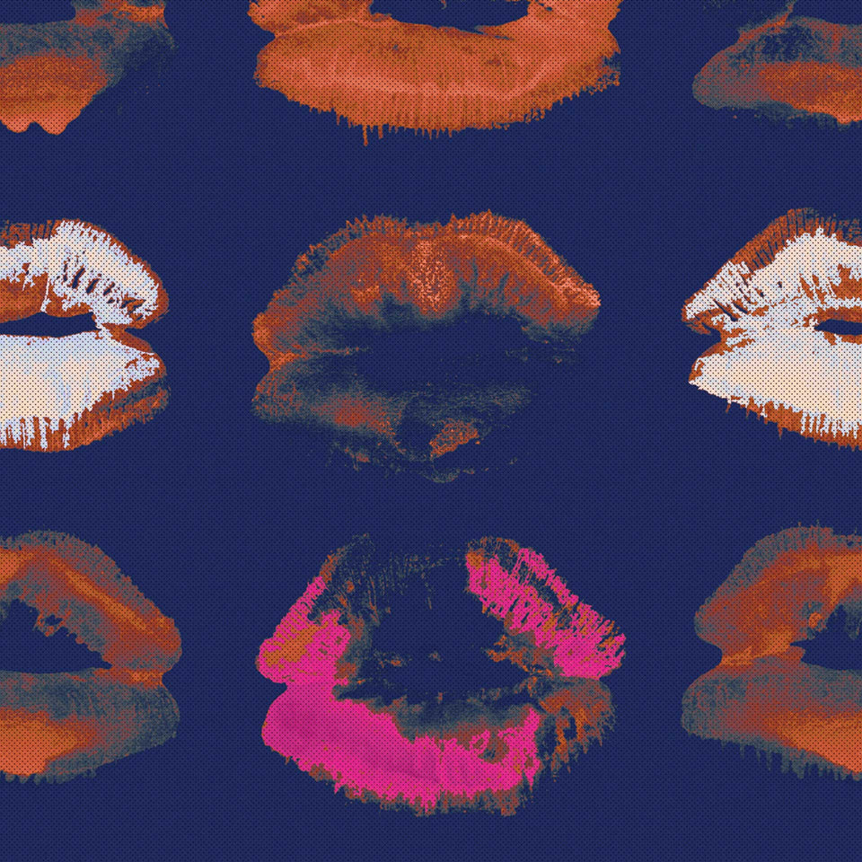 Neon Kiss Wallpaper by MIND THE GAP