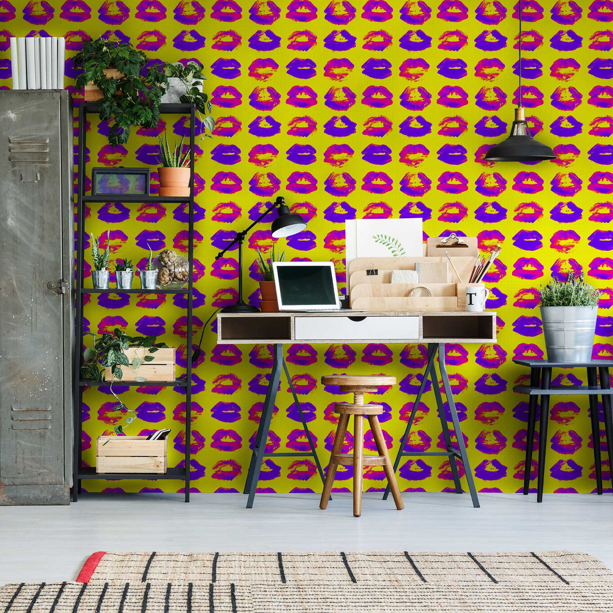 Neon Kiss Wallpaper by MIND THE GAP