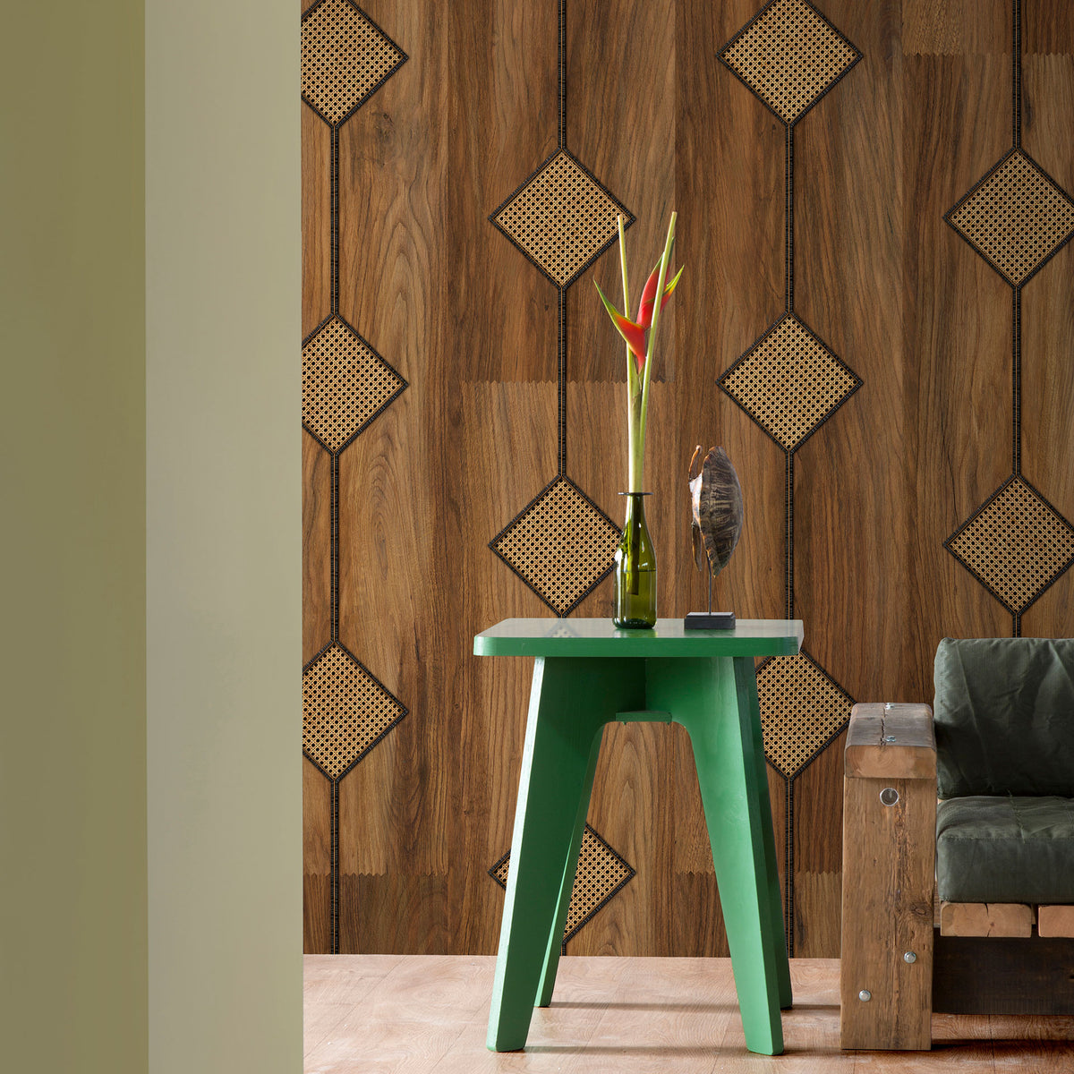 Diamond Cane Webbing Wallpaper by Studio Roderick Vos + NLXL