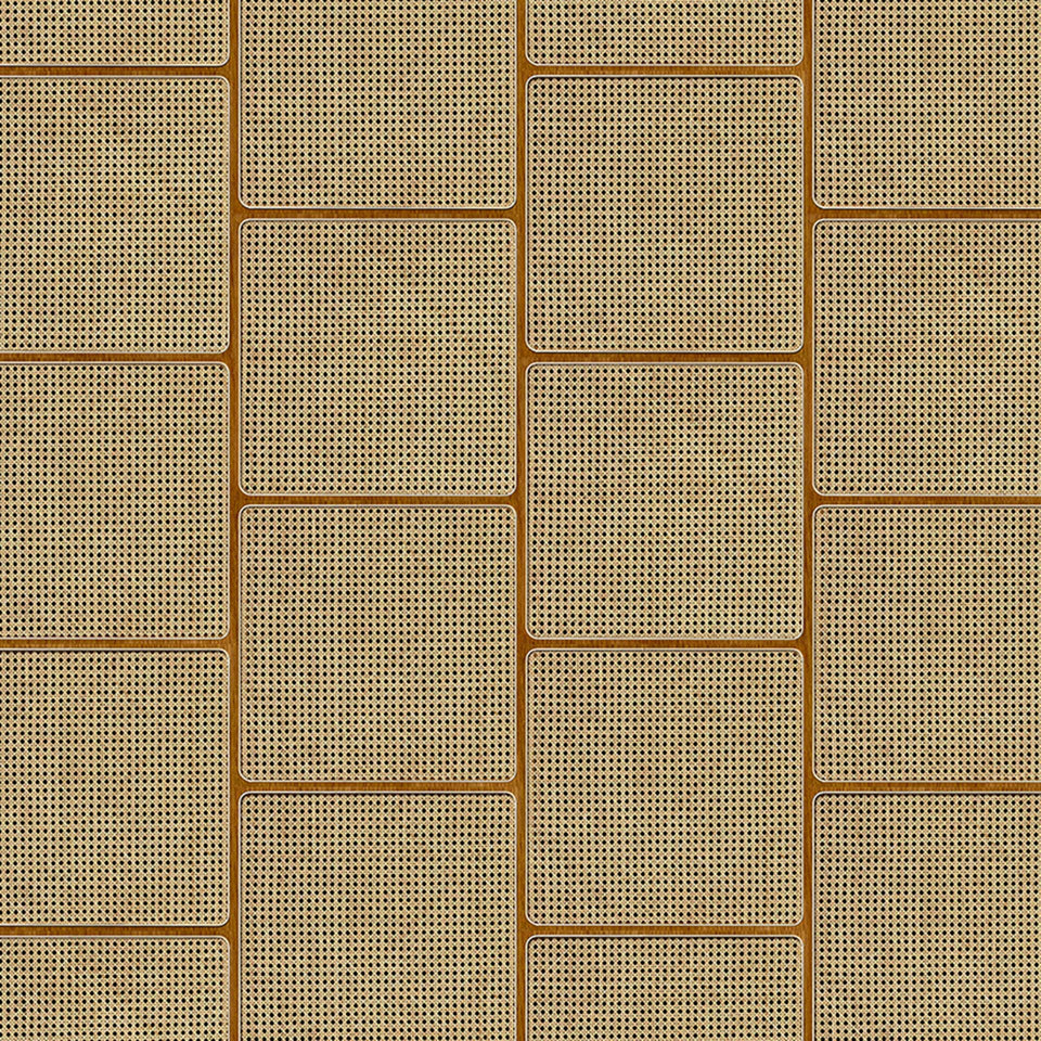 Square Cane Webbing Wallpaper by Studio Roderick Vos + NLXL