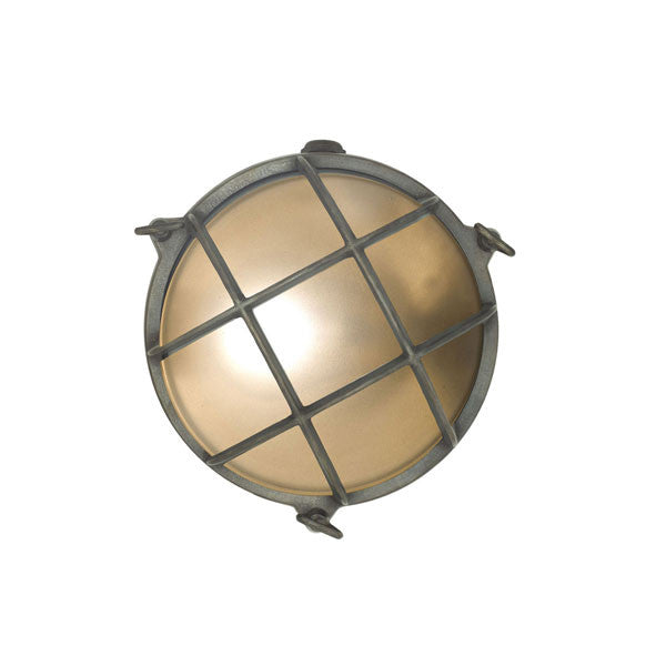 Brass Bulkhead Outdoor Wall Light Weathered Brass by Original BTC / Davey Lighting - Vertigo Home