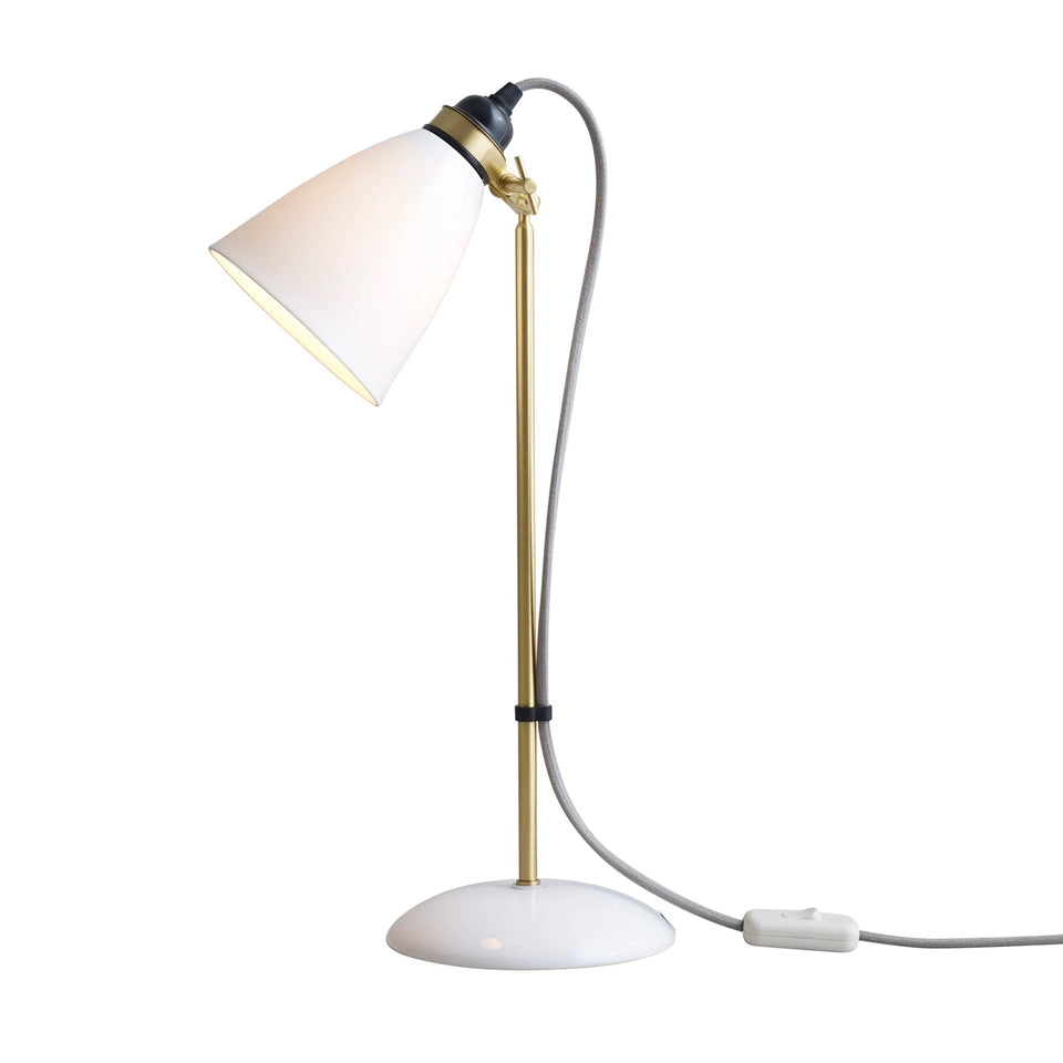Hector 30 Table Light in Satin Brass by Original BTC