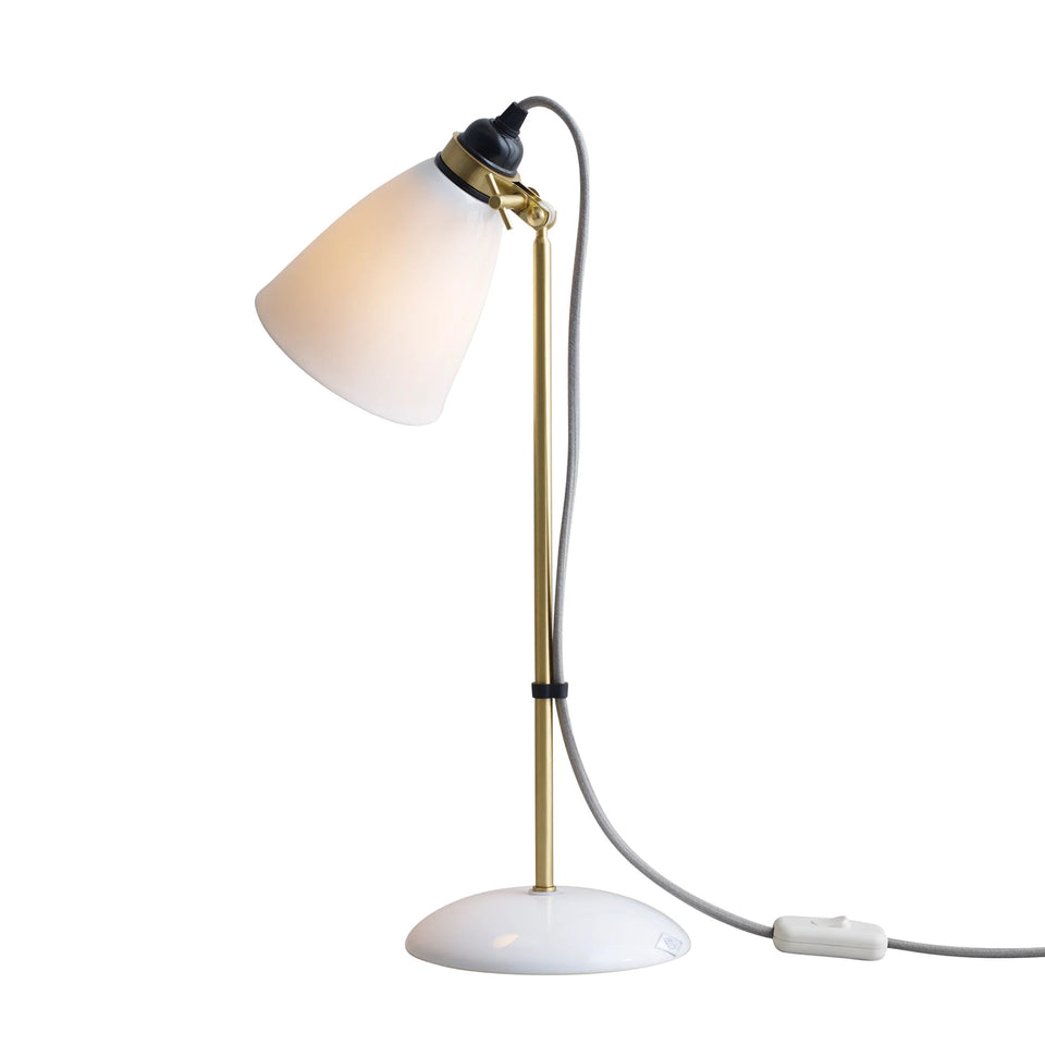 Hector 30 Table Light in Satin Brass by Original BTC