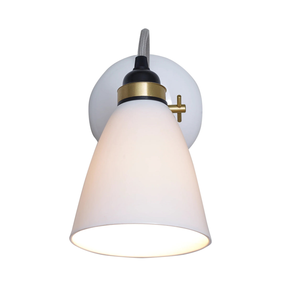 Hector 30 Wall Light in Satin Brass by Original BTC