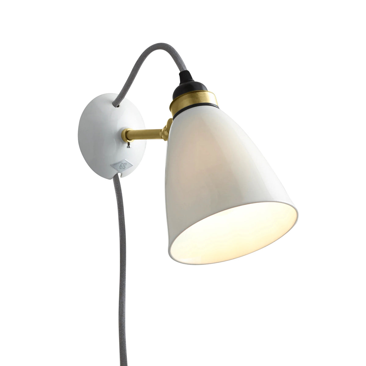 Hector 30 Wall Light in Satin Brass by Original BTC