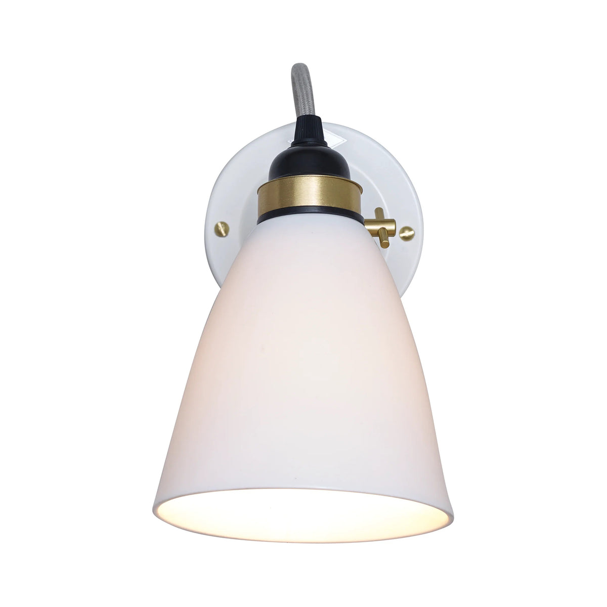 Hector 30 Wall Light in Satin Brass by Original BTC