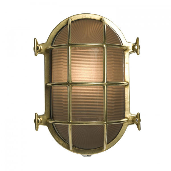 Oval Brass Bulkhead 7034 Wall Light by Original BTC / Davey Lighting