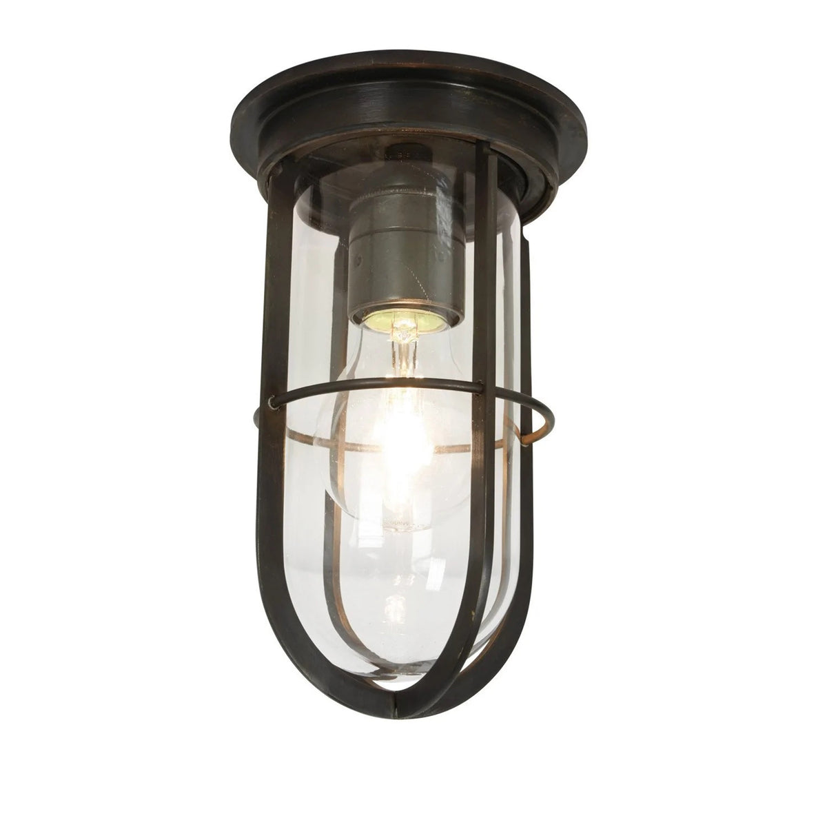 Weatherproof Ship's Companionway Light With Guard by Original BTC / Davey Lighting